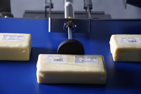 Cheese being rejected by a rental x-ray machine
