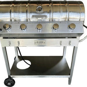 Floating Infinity Coffee Table (Angular) 6 The White Dwarf BBQ with lid closed